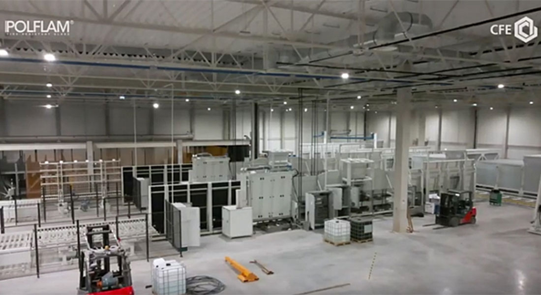 Ξεκινάει η παραγωγή γυαλιού στο νέο εργοστάσιο της POLFLAM στην Πολωνία